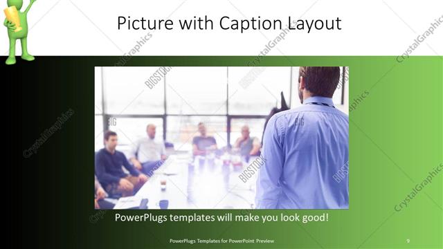 Picture with Caption presentation slide layout
