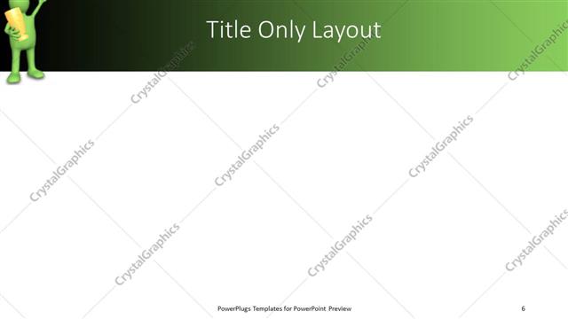Title Only presentation slide layout