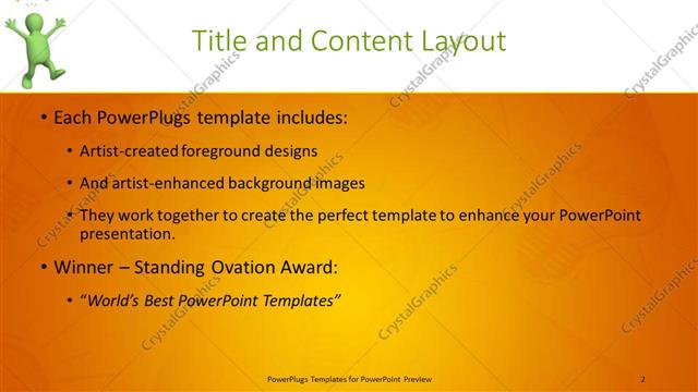 Title and Content presentation slide layout