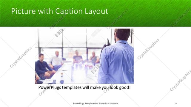 Picture with Caption presentation slide layout