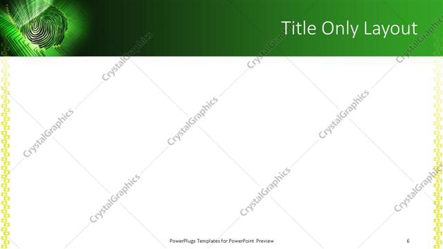 Title Only presentation slide layout