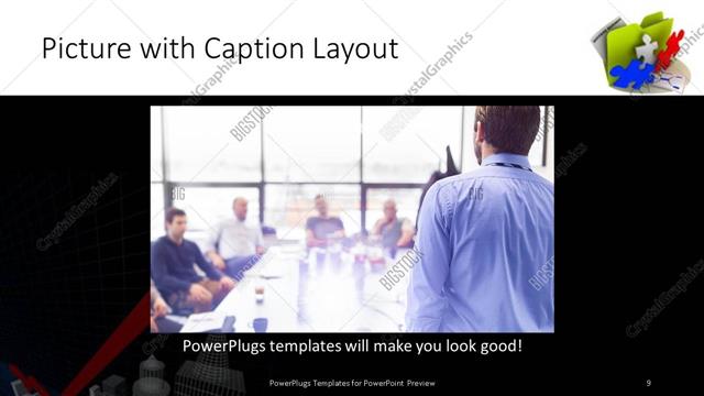 Picture with Caption presentation slide layout