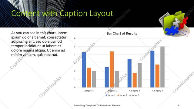 Content with Caption presentation slide layout