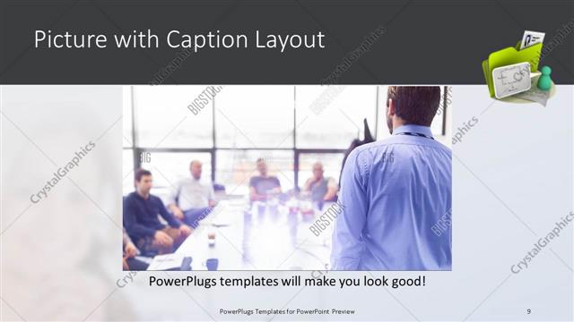 Picture with Caption presentation slide layout