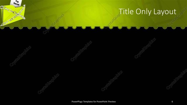 Title Only presentation slide layout