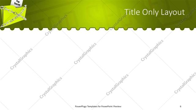 Title Only presentation slide layout