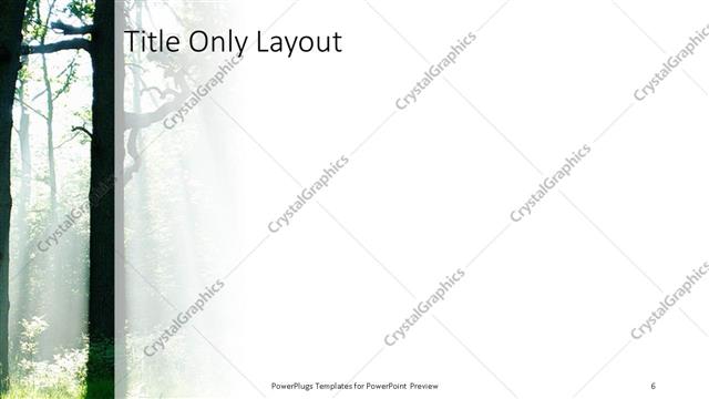 Title Only presentation slide layout