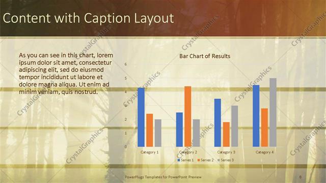 Content with Caption presentation slide layout