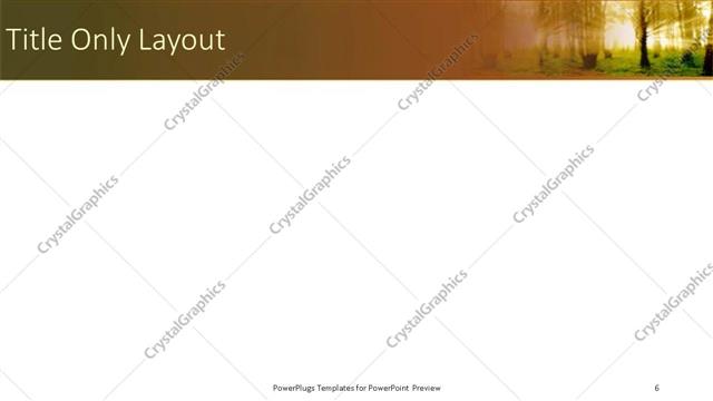 Title Only presentation slide layout