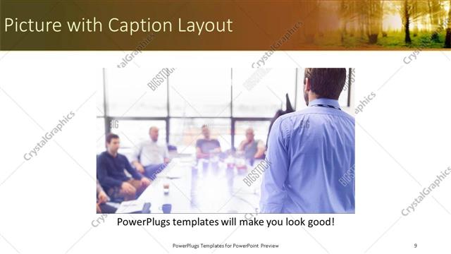 Picture with Caption presentation slide layout