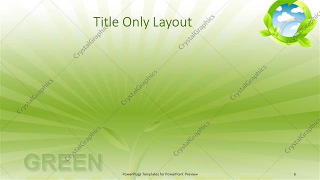 Title Only presentation slide layout