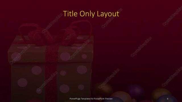 Title Only presentation slide layout