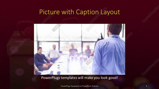 Picture with Caption presentation slide layout
