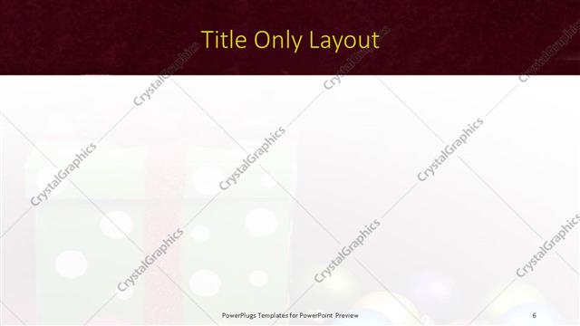 Title Only presentation slide layout