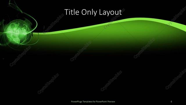 Title Only presentation slide layout