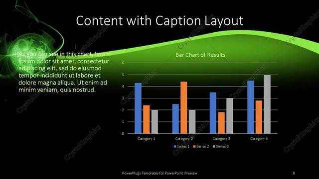 Content with Caption presentation slide layout