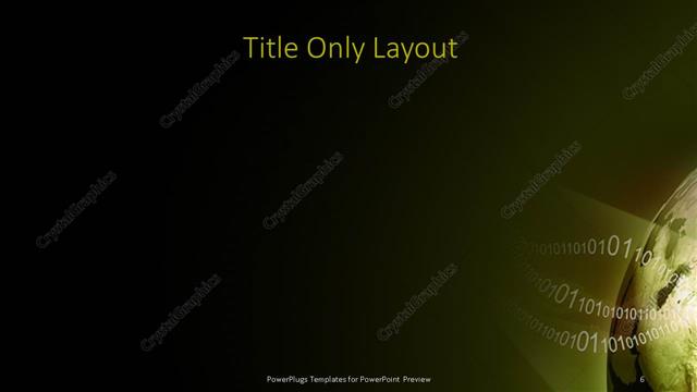 Title Only presentation slide layout