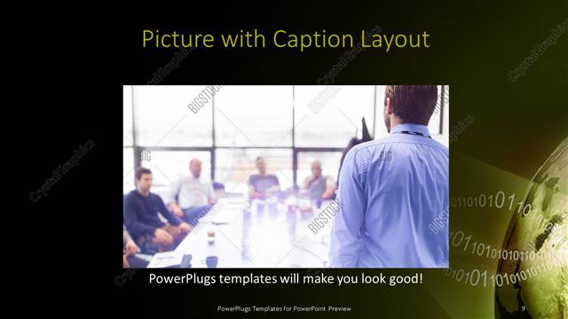 Picture with Caption presentation slide layout