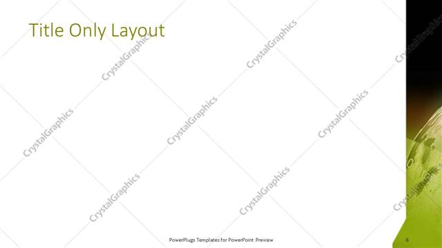 Title Only presentation slide layout