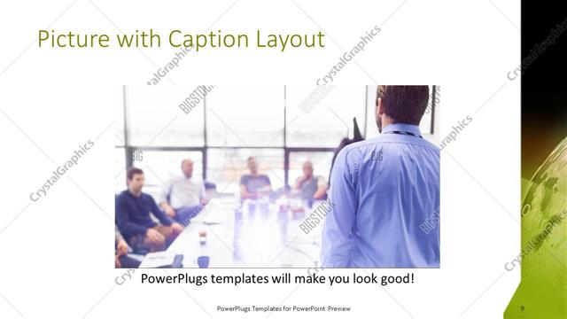 Picture with Caption presentation slide layout