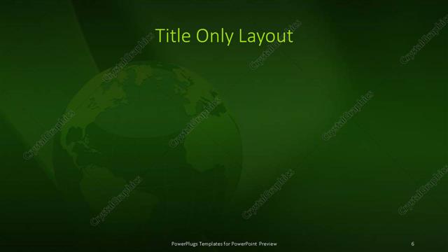 Title Only presentation slide layout