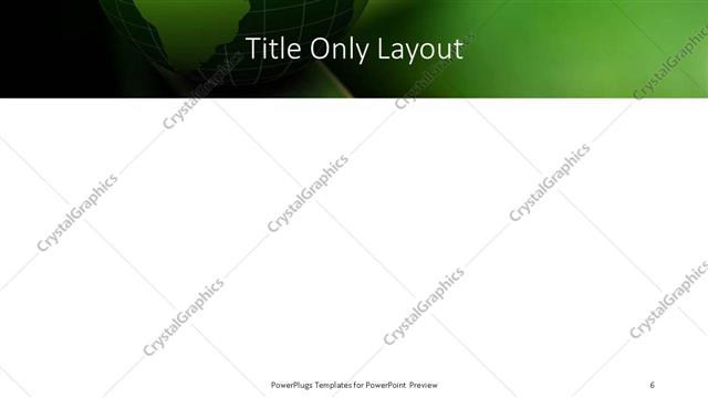 Title Only presentation slide layout