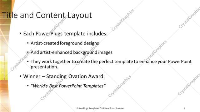 Title and Content presentation slide layout