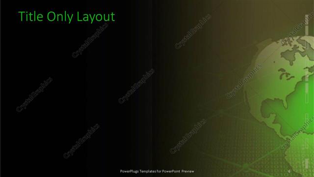 Title Only presentation slide layout