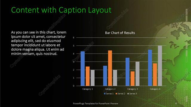 Content with Caption presentation slide layout