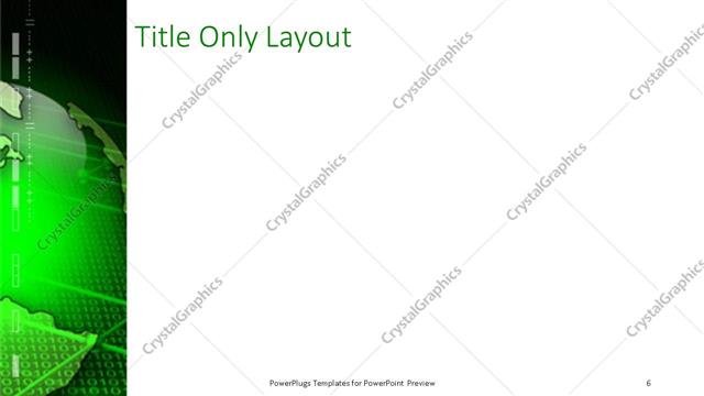 Title Only presentation slide layout