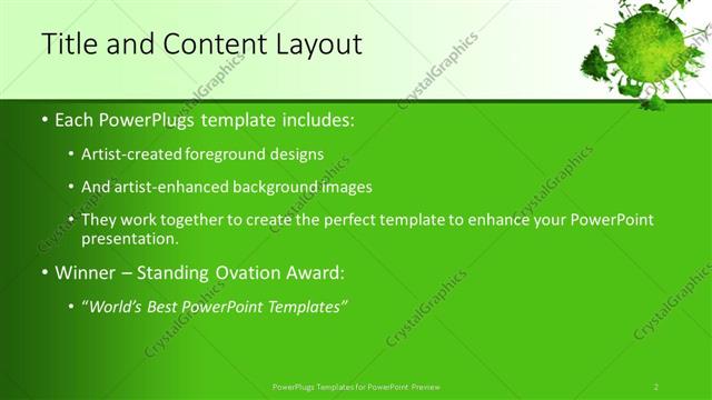 Title and Content presentation slide layout