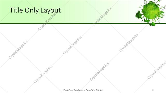 Title Only presentation slide layout