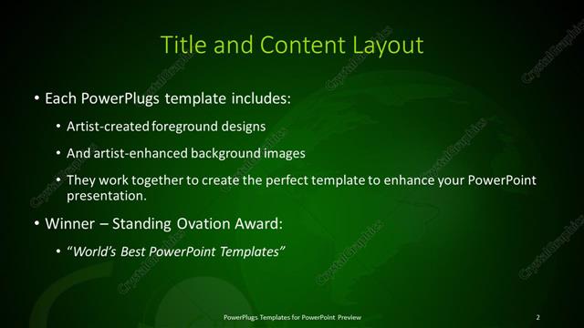 Title and Content presentation slide layout