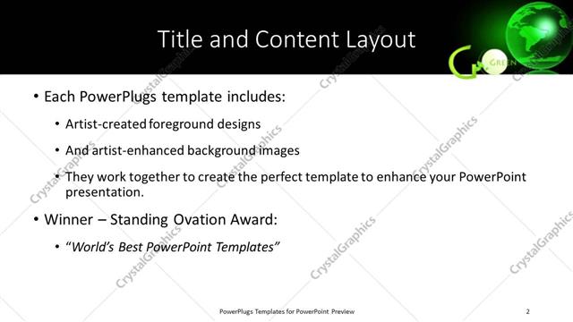 Title and Content presentation slide layout