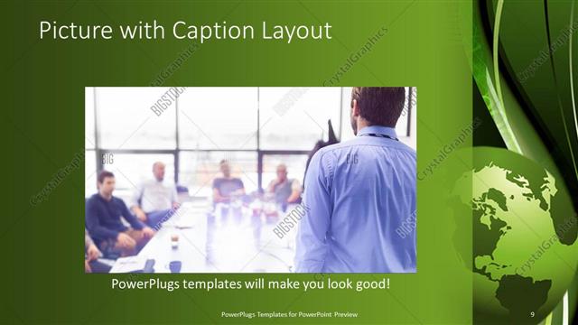 Picture with Caption presentation slide layout