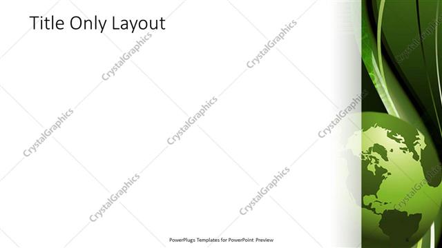 Title Only presentation slide layout