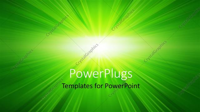  Presentation with tech - Green glowing background with zooming effect
