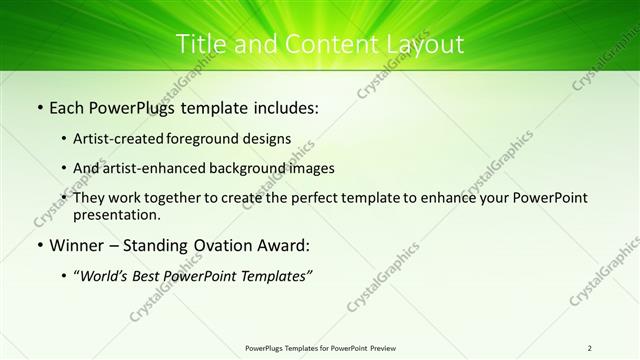 Title and Content presentation slide layout