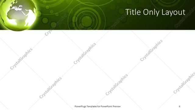 Title Only presentation slide layout