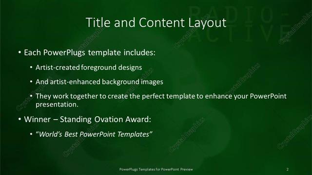 Title and Content presentation slide layout