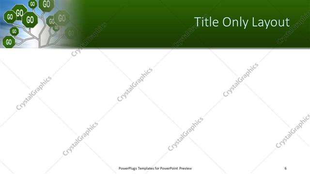 Title Only presentation slide layout