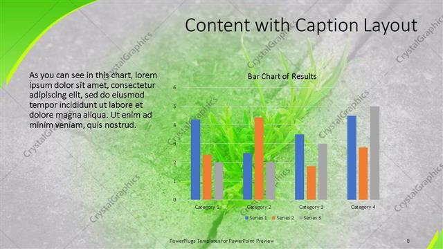 Content with Caption presentation slide layout