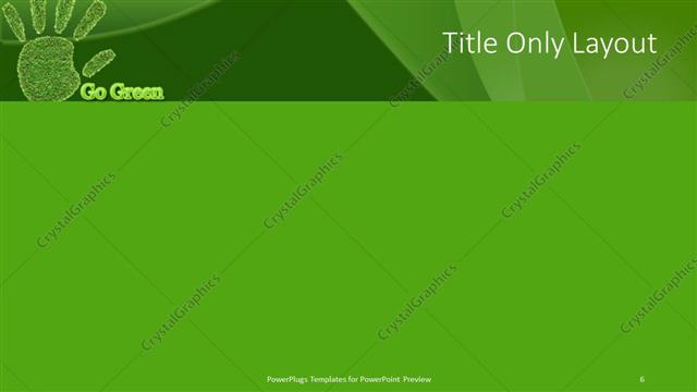 Title Only presentation slide layout