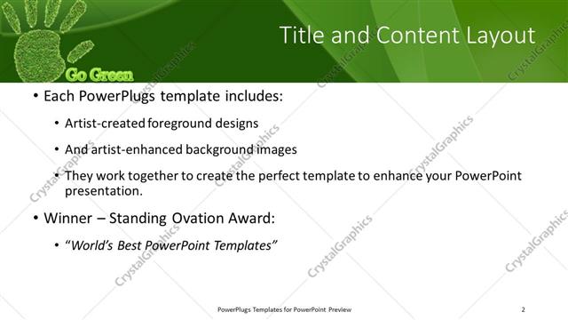 Title and Content presentation slide layout