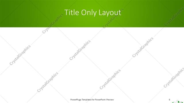 Title Only presentation slide layout