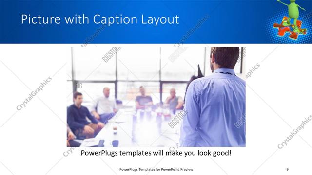 Picture with Caption presentation slide layout