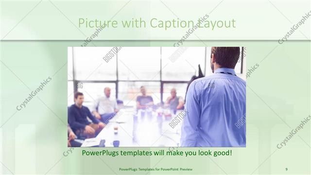 Picture with Caption presentation slide layout