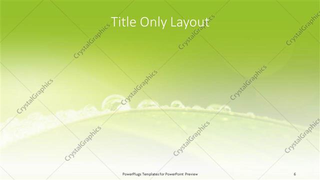 Title Only presentation slide layout