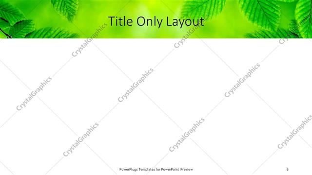Title Only presentation slide layout