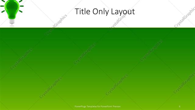 Title Only presentation slide layout